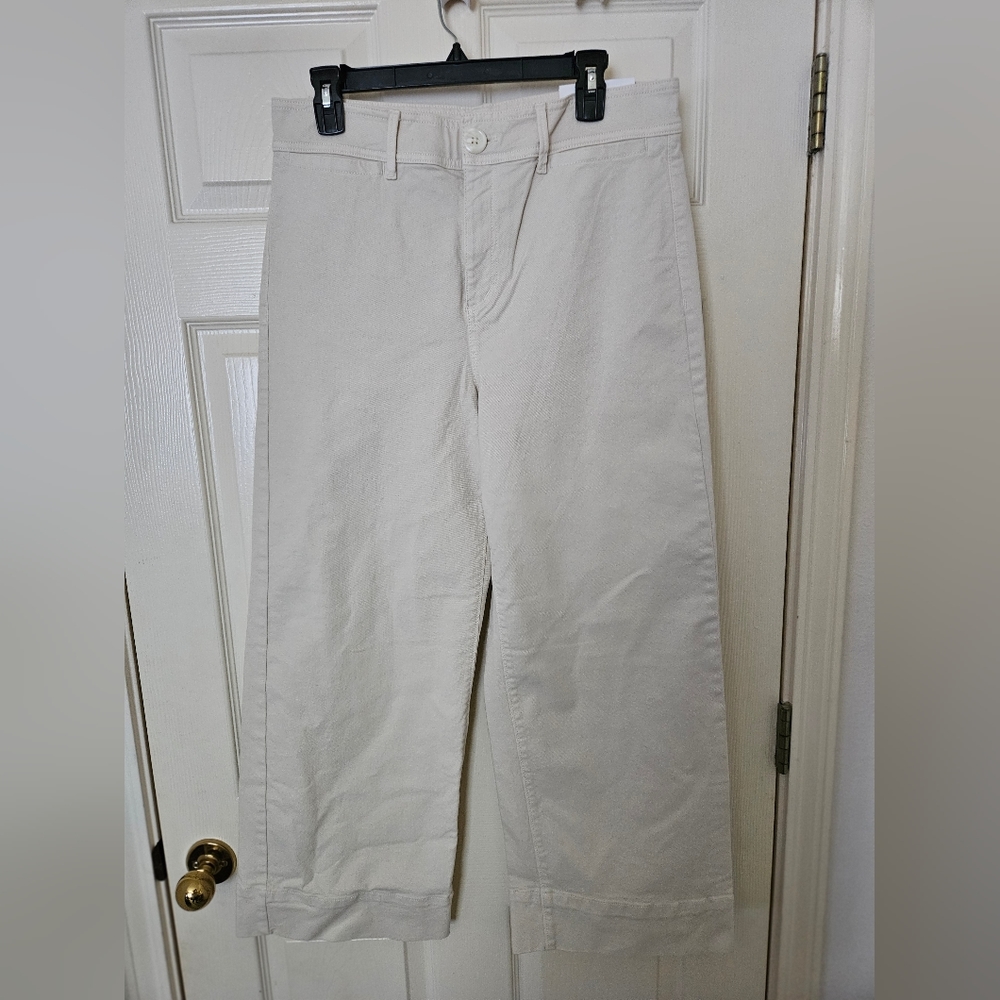 Ann Taylor High Rise Wide Leg Above the Ankle Pants
